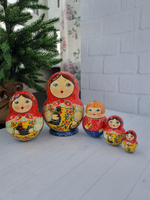 Матрёшка "с курочкой" пузатая 5мест