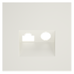Накладка для розетки TV+RJ45 кат. 6, S70 (хлопок)