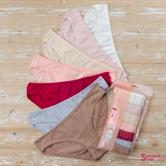 Набор женских трусиков BIKINI Classic, NO NAME 70000-MIX, 7 шт/уп (неделька)