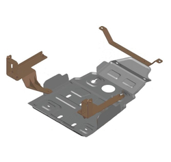 Защита ALFeco мкпп и рк для UAZ Patriot OFFROAD 2010-2013, V-2,7 (сталь 2 мм) арт.ALF3911st