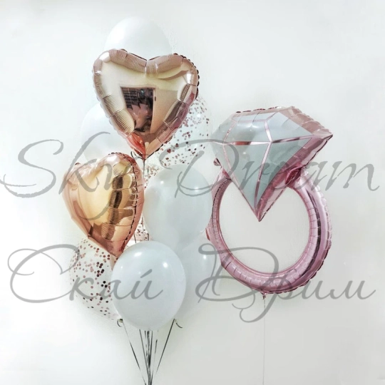 Композиция из шаров Большой бриллиант