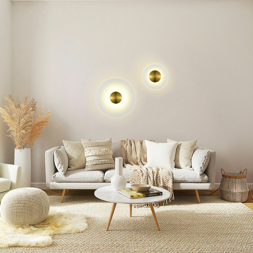 Светильник светодиодный, латунь, прозрачный, MOON, LED, 6