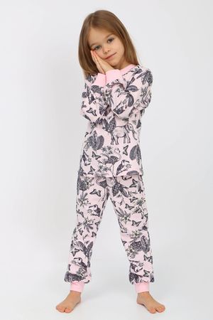 Детская пижама с брюками Розовые Тропики