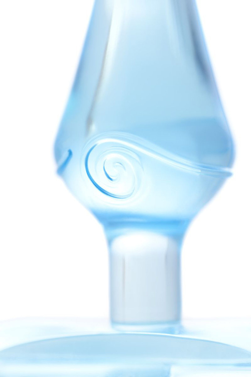 Голубая анальная втулка 6,5см с ограничителем Toyfa Basic 881304-6