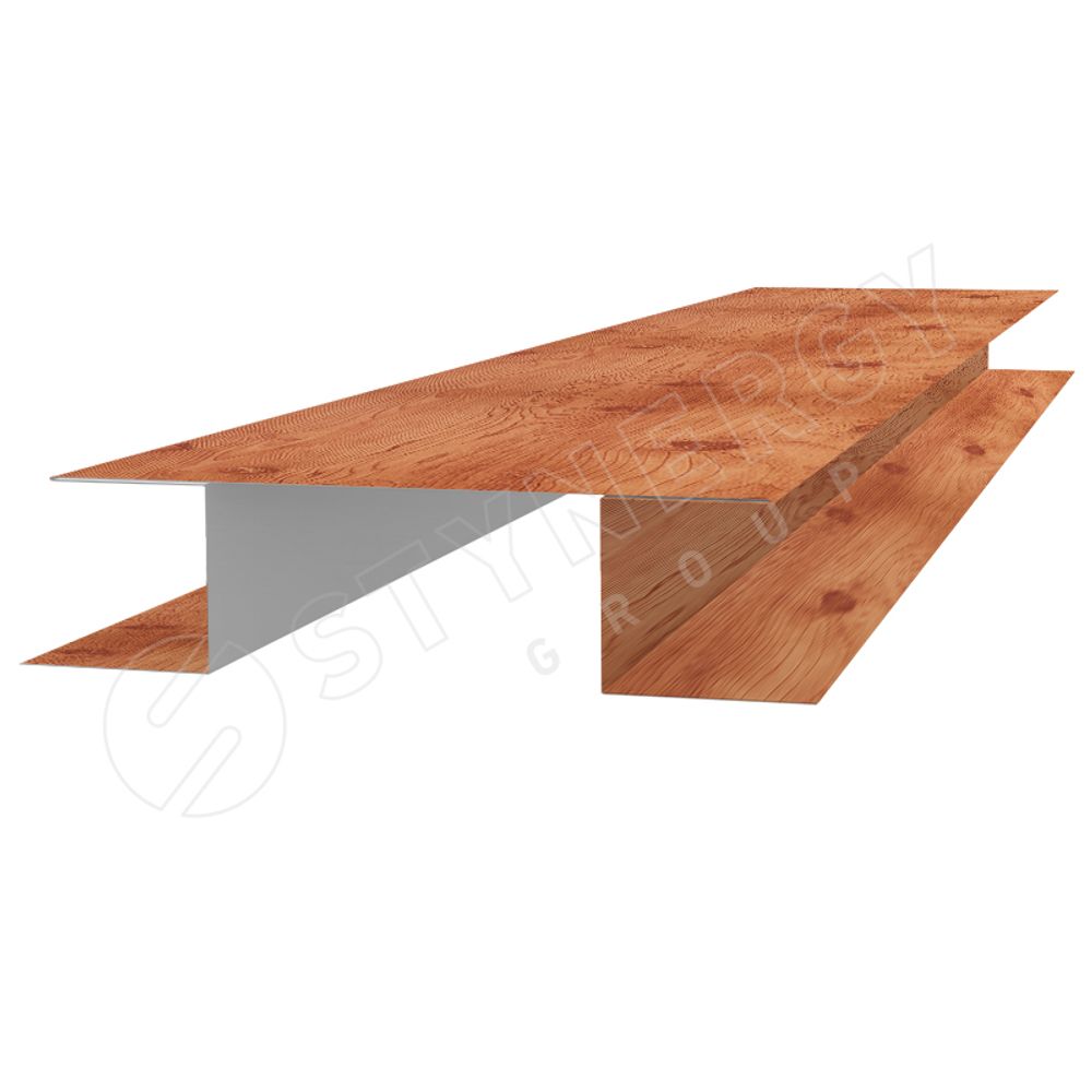 Сайдинг мет планка стыковочная сложная ЗОЛОТОЙ ОРЕХ