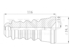 Отбойник заднего амортизатора UNIO DUC-40010