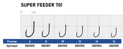 Крючок Dunaev Super Feeder 701 # 6 (упак. 10 шт)