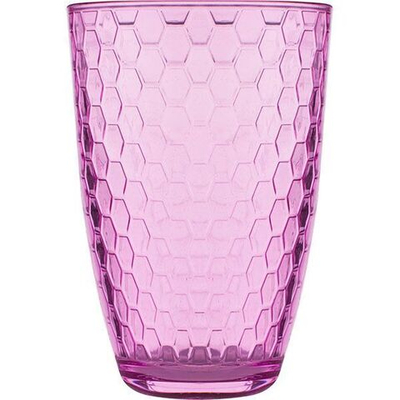 Хайбол «Энджой»;стекло;350мл;D=81,H=120мм;розов. (Цвет: розовый)