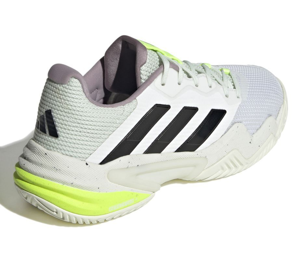 Женские теннисные кроссовки Adidas Barricade 13 - cloud white/core black/crystal jade