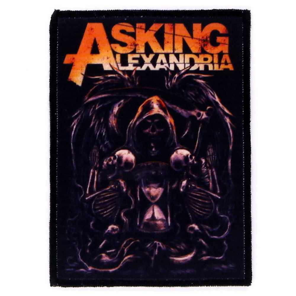 Нашивка Asking Alexandria смерть с песочными часами (676)