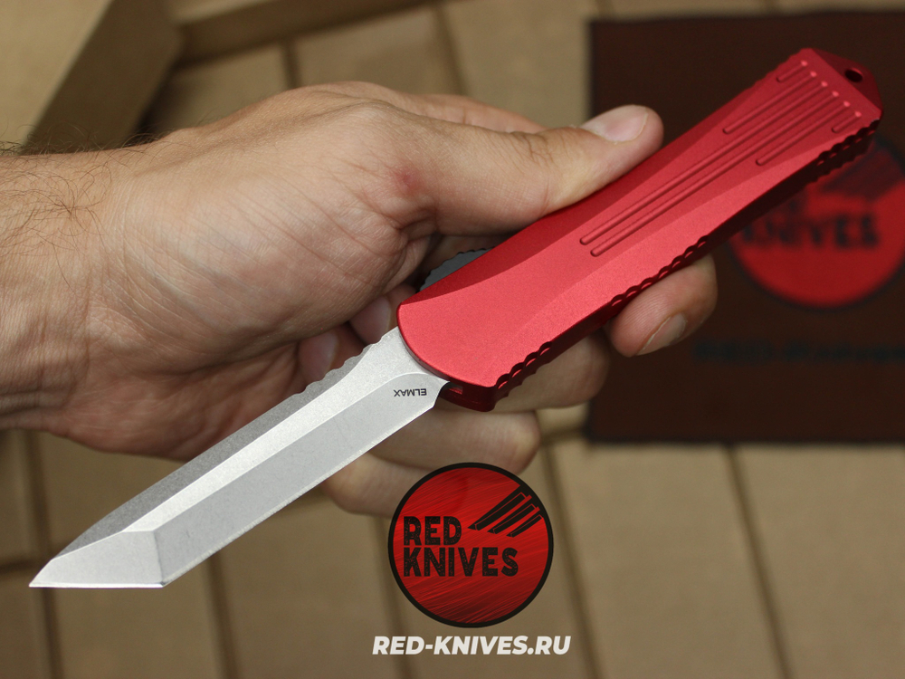 Heretic Knives Manticore-E T/E - красная рук, светлый клинок RK/Н100