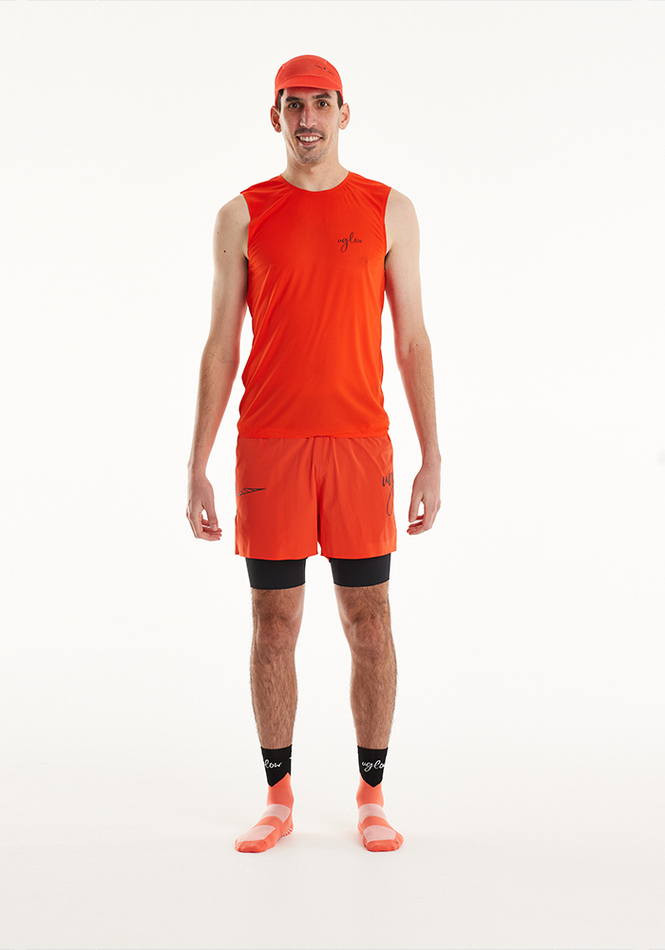 МАЙКА МУЖСКАЯ SUPER MESH TANK TOP | TANGERINE
