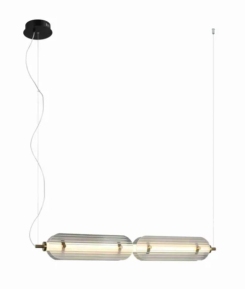 8372MDM-4S W BLACK+CLEAR (1) Люстра NW
