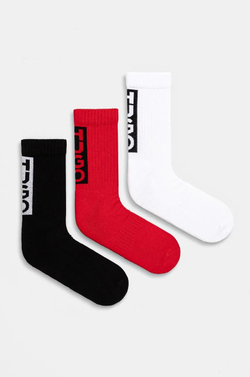 Носки (3 пары) мужские HUGO 3P QS BACK LABEL CC 10262445 01