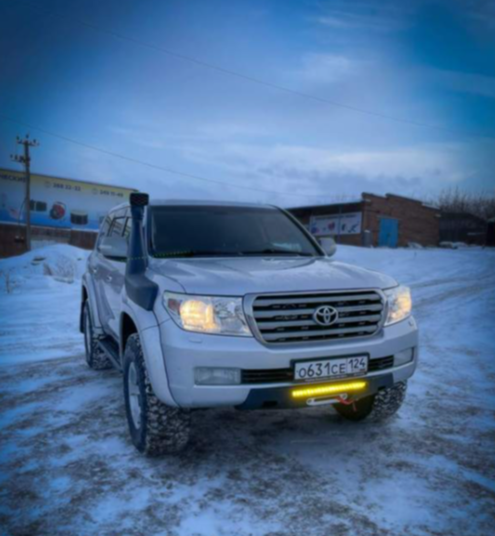 Площадка под лебедку (мини силовой бампер) Toyota Land Cruiser 200 2008-2015