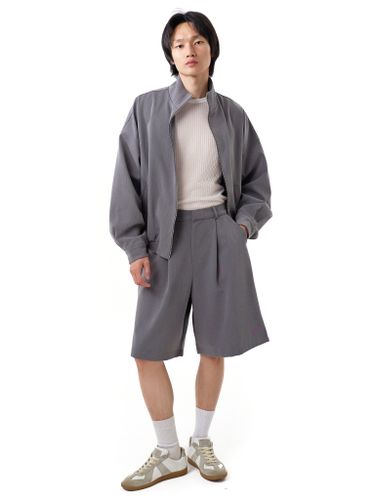 Серые классические шорты-бермуды Votus с защипами