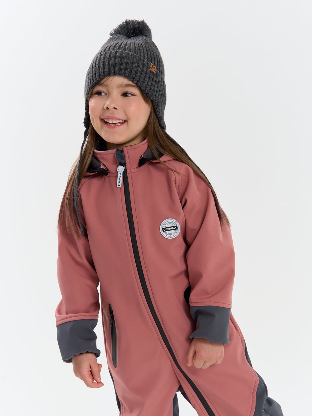 Комбинезон Softshell демисезонный "Пепельная роза"
