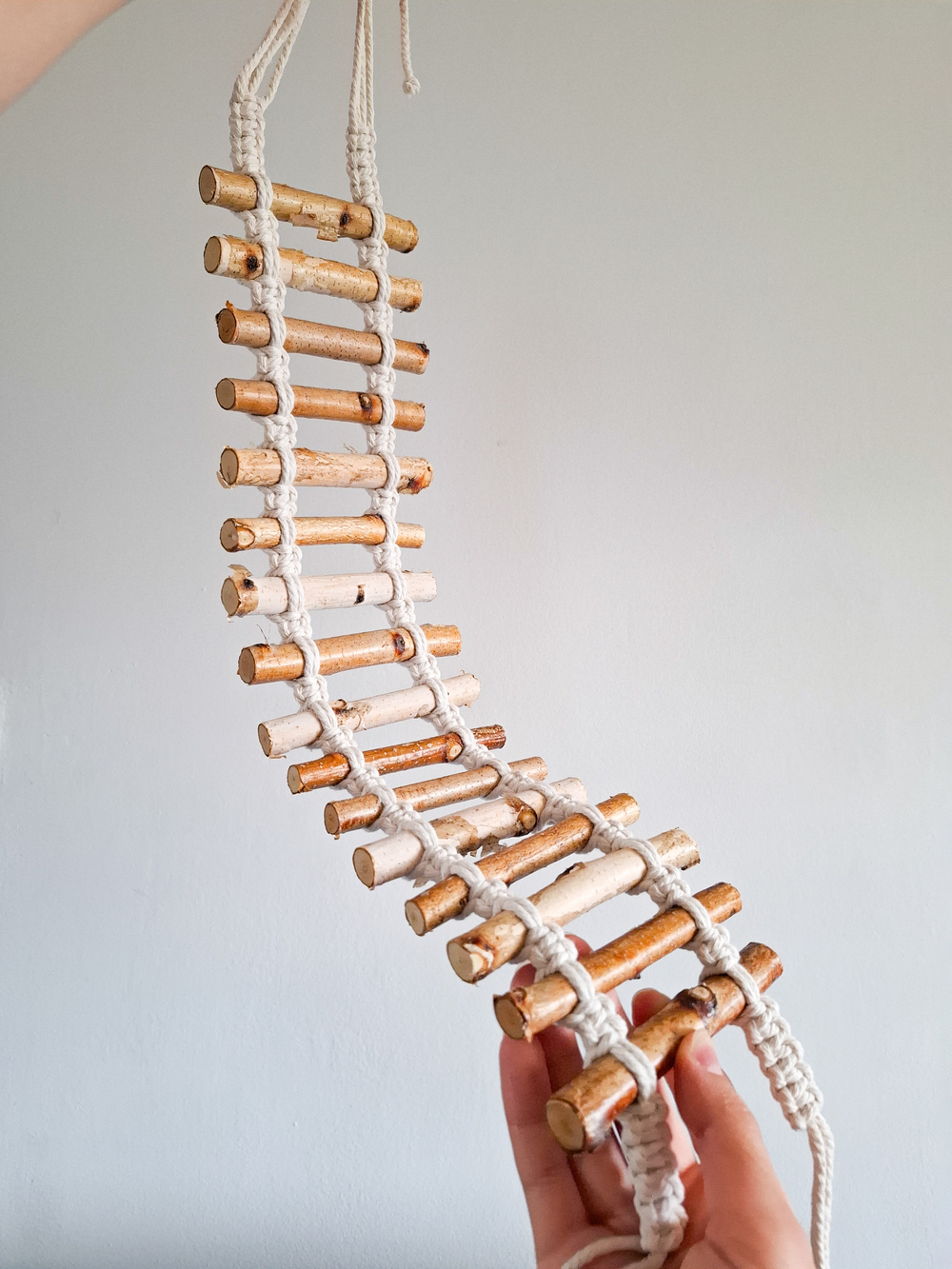 Веревочная лесенка для птиц и грызунов 40см