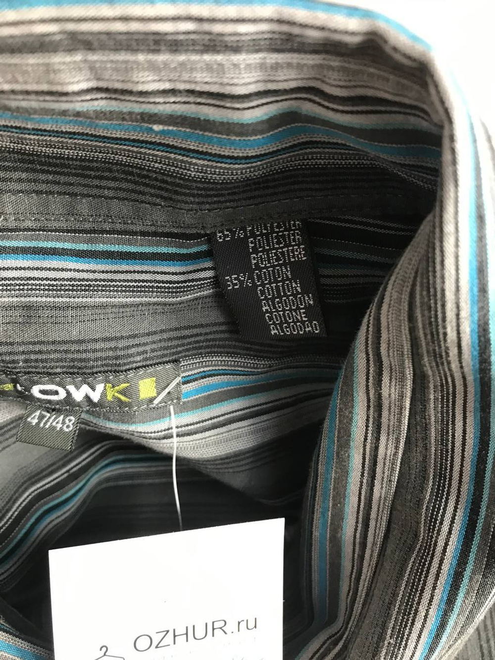 Рубашка полосатая, маркировка 47/48, визуально на 60 размер