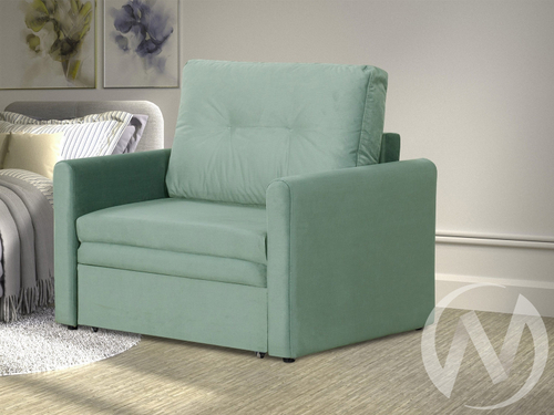 Диван прямой Юнат 2 (МД) Bismark 11 (велюр мятный)