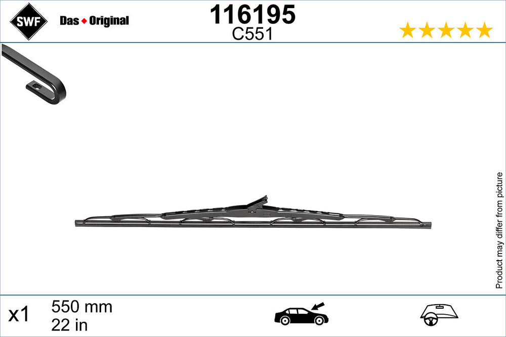 SWF - 116195-SWF - Wiper Blade
