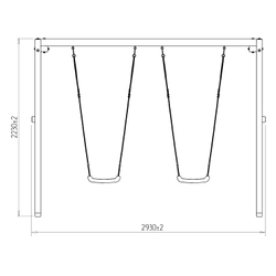 Деревянные качели P911