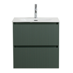 Тумба с раковиной подвесная BelBagno UNO-600-2C-SO-VO Еловый матовый, раковина белая BB-8099-60