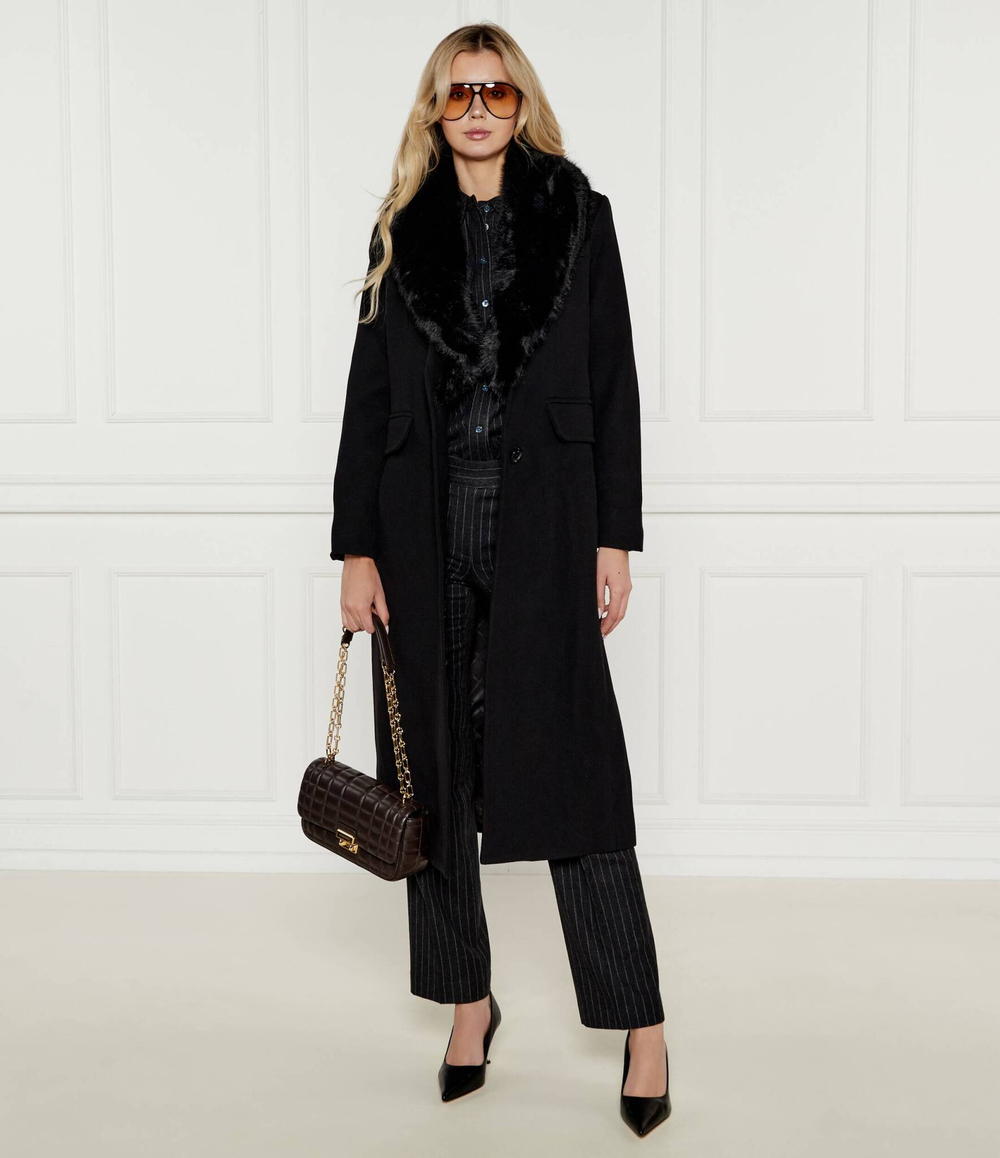 шерстяное пальто Michael Kors - черный(77B6781M12)