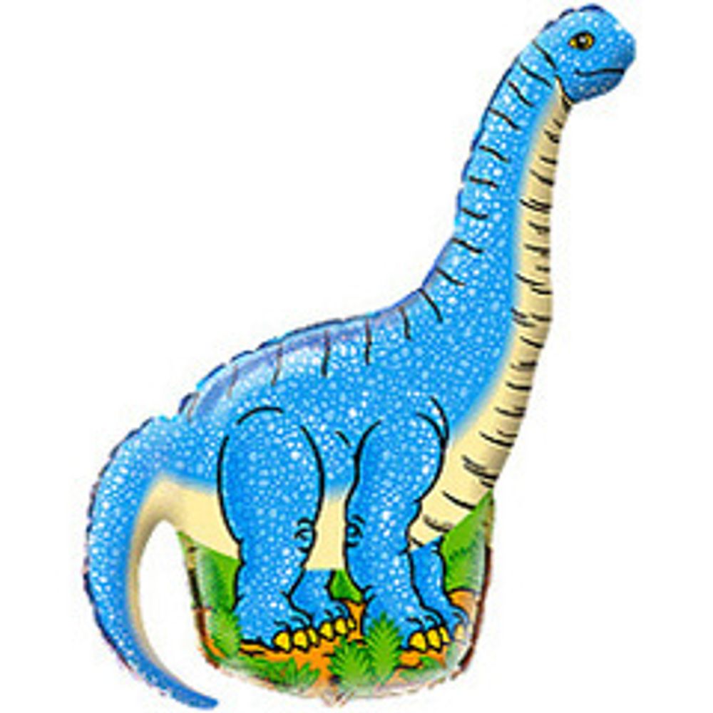 F Диплодок динозавр (синий), 43&quot;/109 см,