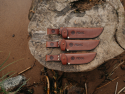 Ножны-чехол для ножа кожаный с гардой Prival НГ-2  Premium,  для клинка  до 160х50мм