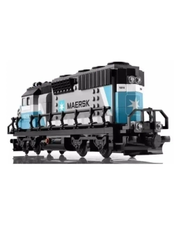 Конструктор Сити Грузовой поезд Маерск 1239 деталей