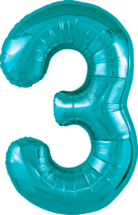 Р Цифра 3 Slim Океан (40''/102 см)