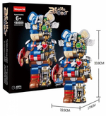 Конструктор Wangao 188009. Captain America Mechanical Bear Robot, 1701 деталей