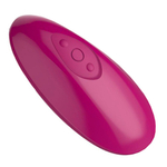 Сливовые вагинальные виброшарики с функцией массажа бусинами и пультом ДУ Anasteisha Seed AN013