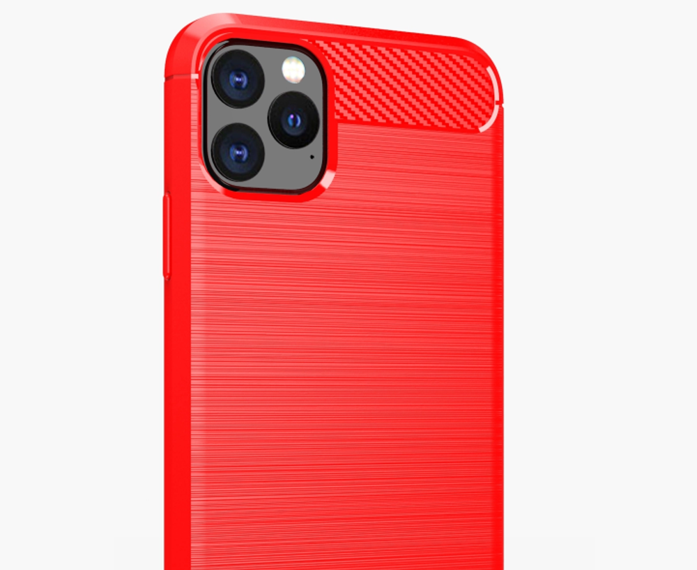 Чехол для iPhone 11 Pro Max цвет Red (красный), серия Carbon от Caseport