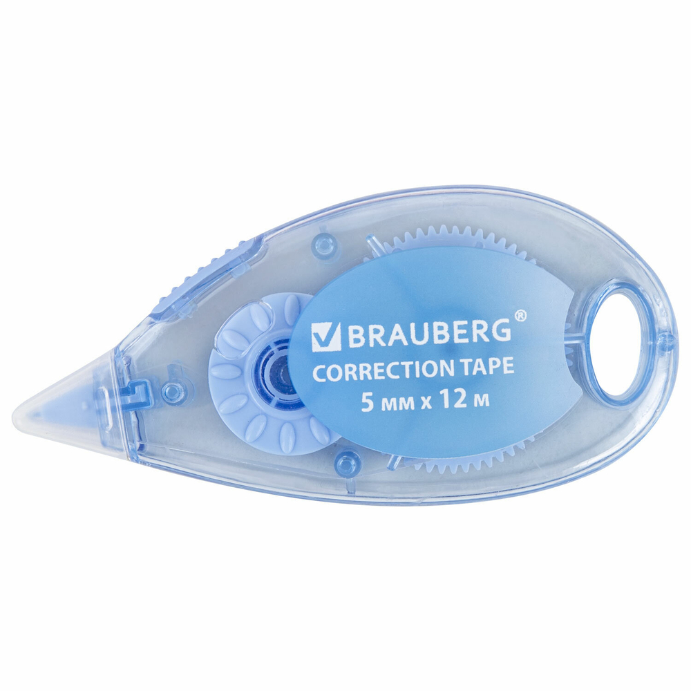 Корректирующая лента BRAUBERG PASTEL, 5 мм x 12 м, механизм перемотки, ВЫГОДНАЯ УПАКОВКА 3 штуки в блистере, 271252