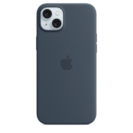 Силиконовый чехол для iPhone 15 Plus с MagSafe - Storm Blue