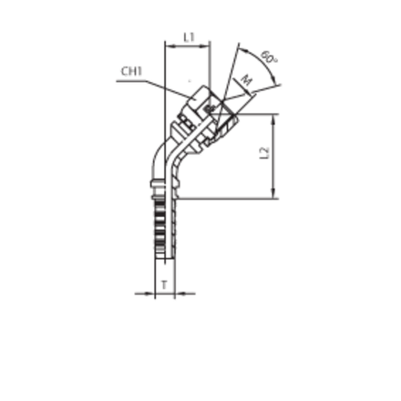 Фитинг DN 12 DKM (Г) 26x1.5 (45)