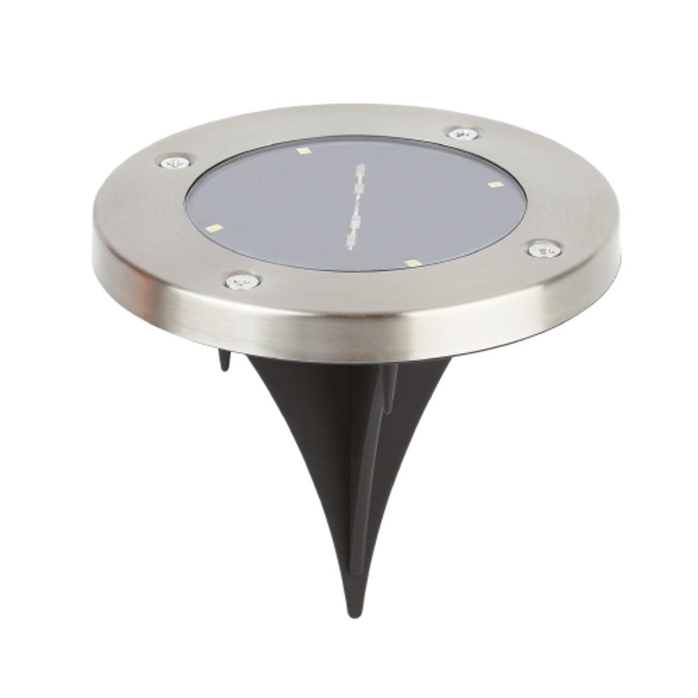 ERAST040-08 ЭРА Садовый светильник на солнечной батарее, сталь, пластик 13 см | Садовые декоративные светильники