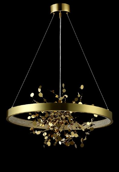 Подвесная люстра Crystal Lux GARDEN SPLED+3 D600 GOLD