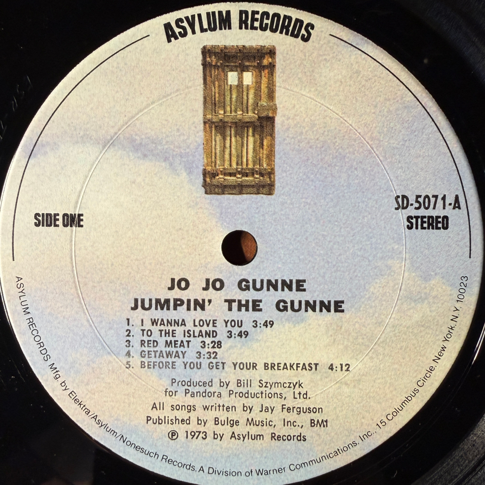 Виниловая пластинка Jo Jo Gunne ‎– Jumpin' The Gunne (США 1973г.) LP