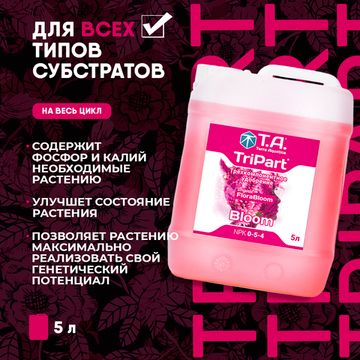 Удобрение минеральное для цветения Terra Aquatica TriPart Bloom 5 л