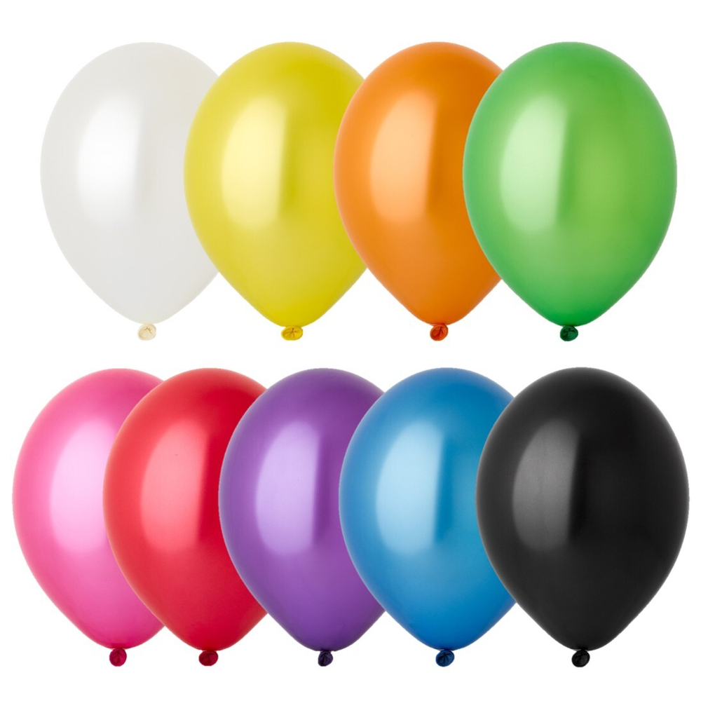 Латексные шары в классических оттенках «Металлик Экстра» в ассортименте