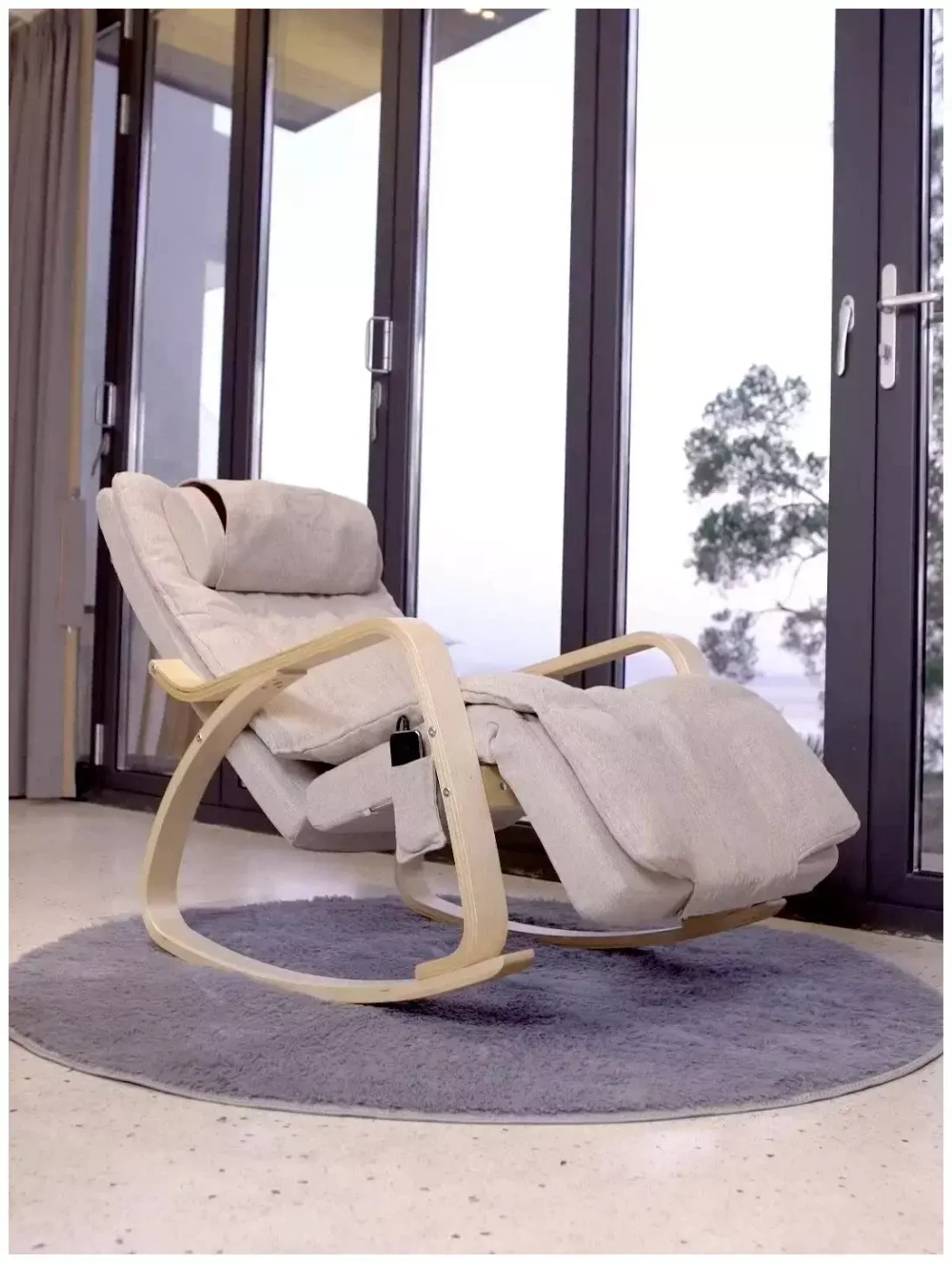 Массажное кресло-качалка Domtime бежевый