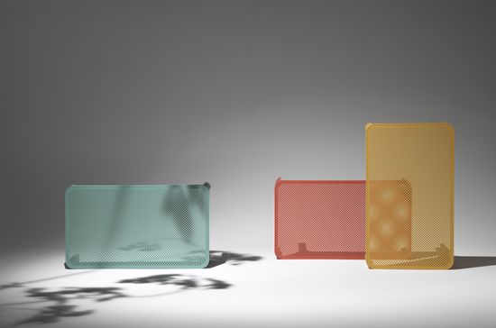 Журнальный столик Net Table 100 пластиковый красный Nardi Италия