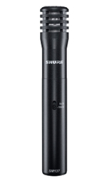 SHURE SM137-LC студийный конденсаторный инструментальный микрофон с кейсом, противоударным креплением и ветрозащитой