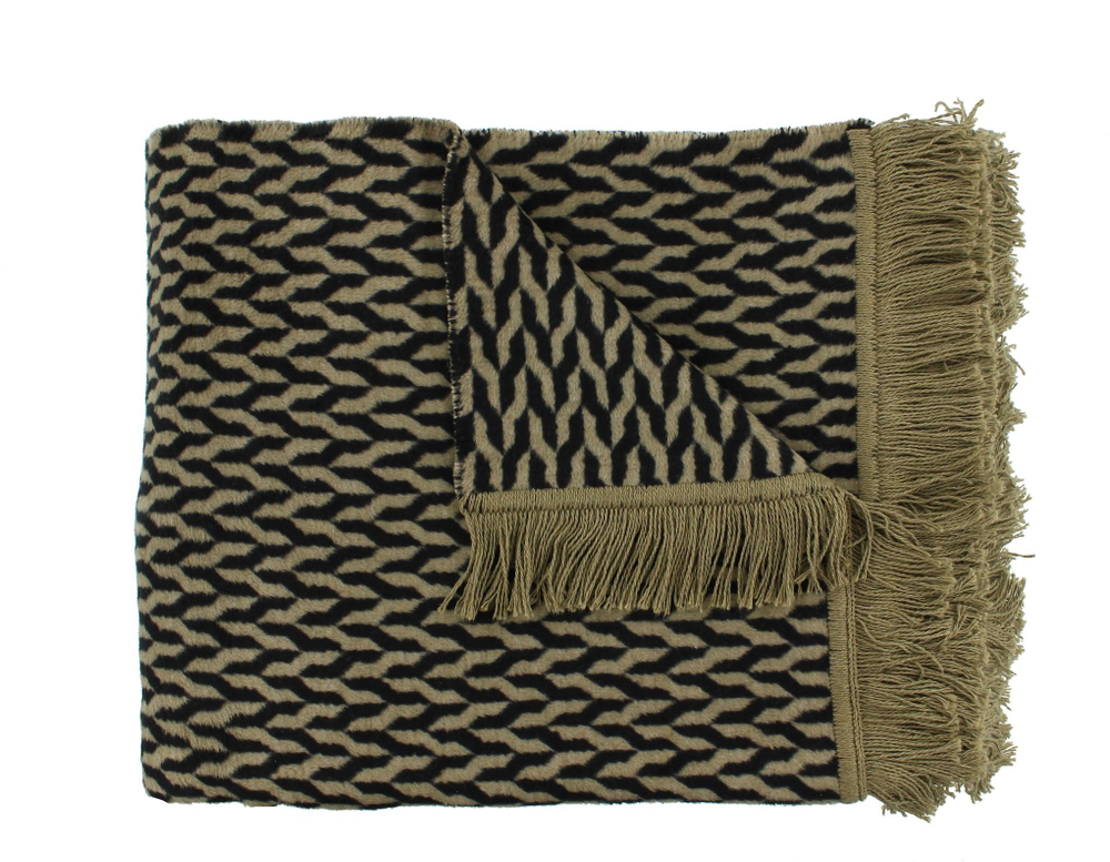 Плед 150x200 Claudi Aphos Black Braun коричневый