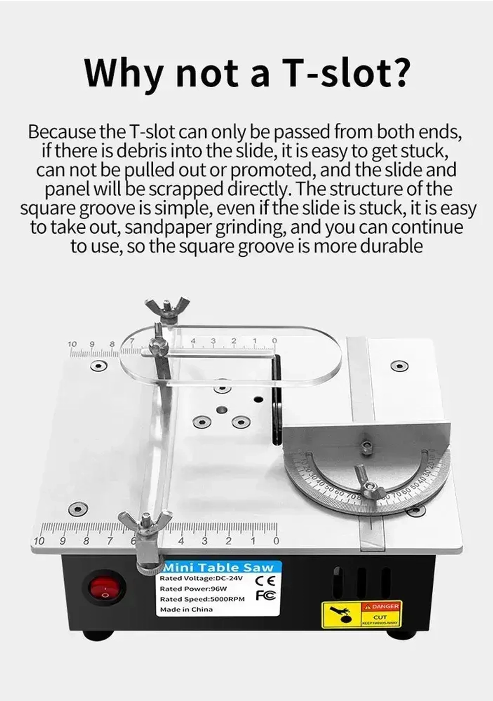 Многофункциональная мини-пила, циркулярная 24V (96W, 10А) (полотно 1шт)