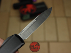 Нож Microtech UTX-85 S/E - черная рукоять, стандартный клинок, сатин + запчасти RK-389