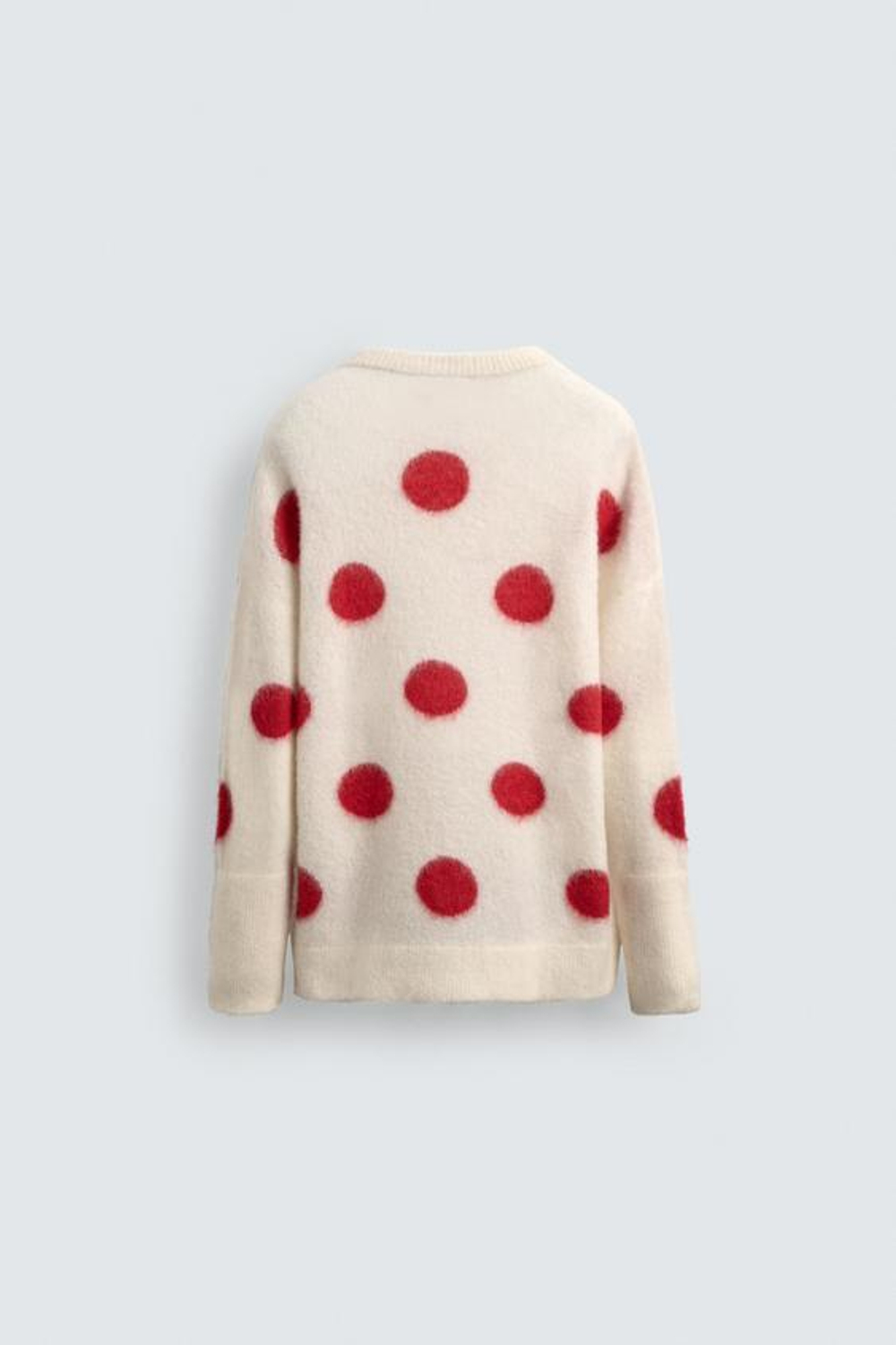 ZARA HARRY LAMBERT X DISNEY СВИТЕР В ГОРОШЕК, ЭКРЮ